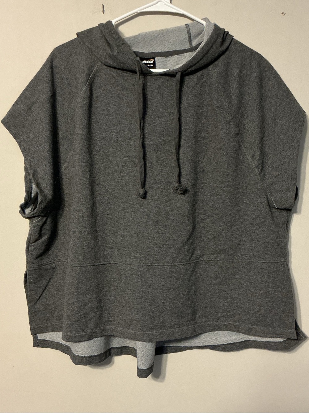 Avia Gray Short Sleeve Hooded Pullover